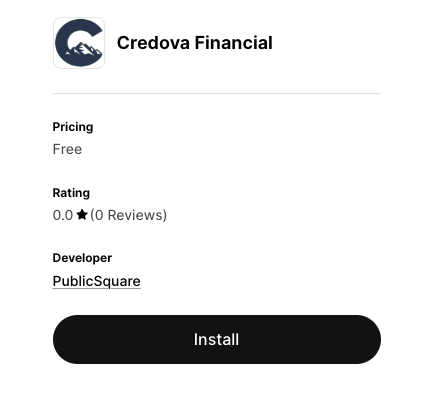 shopify app install