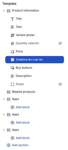 As Low As Block Placed